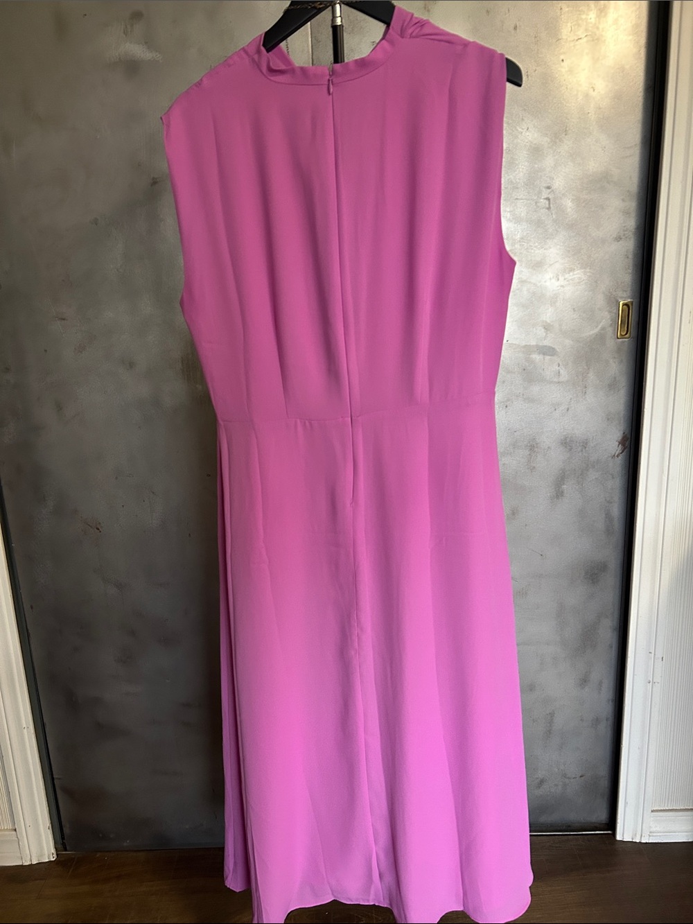 Ann Taylor Sleeveless Maxi Dress in Bright Pink - Picture 6 of 8